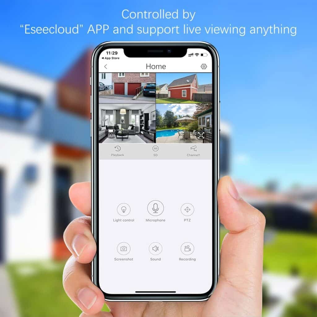 2-Way Audio, PIR Detection 2-Antennas Enhance Outdoor Wireless Surveillance Camera System 6 Packs 1536P WiFi Battery Surveillance Video 2TB 2-Way Audio, PIR Detection 2-Antennas Enhance Outdoor Wireless Surveillance Camera System 6 Packs 1536P WiFi Battery Surveillance Video 2TB
