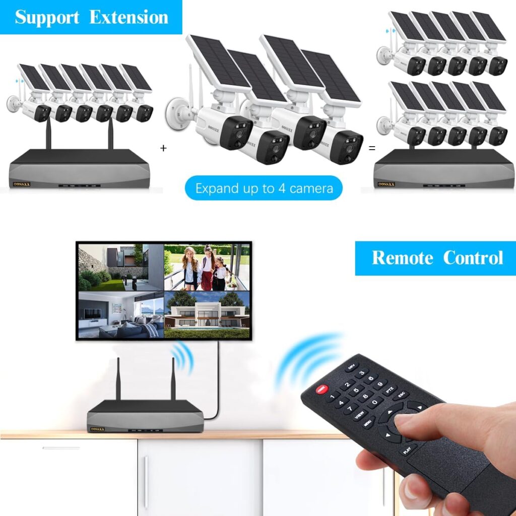 2-Way Audio, PIR Detection 2-Antennas Enhance Outdoor Wireless Surveillance Camera System 6 Packs 1536P WiFi Battery Surveillance Video 2TB 2-Way Audio, PIR Detection 2-Antennas Enhance Outdoor Wireless Surveillance Camera System 6 Packs 1536P WiFi Battery Surveillance Video 2TB