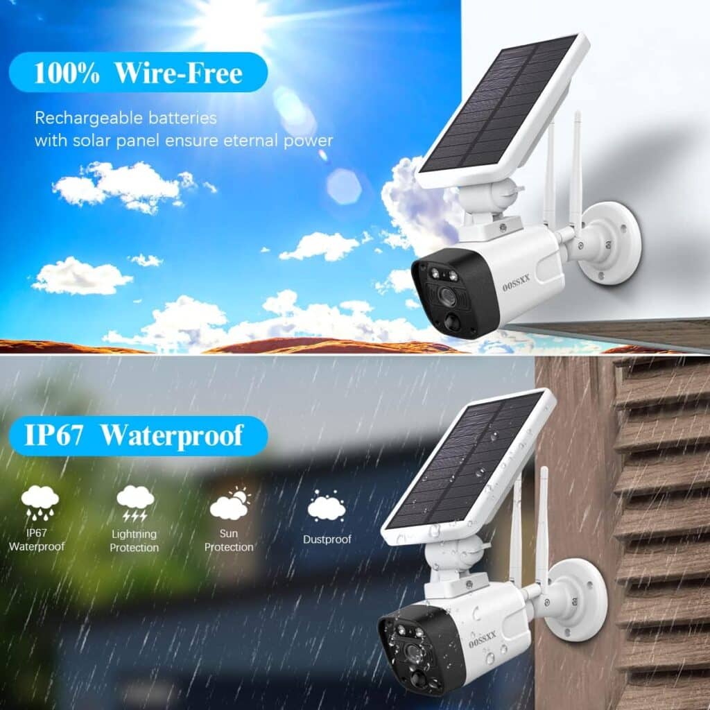 2-Way Audio, PIR Detection 2-Antennas Enhance Outdoor Wireless Surveillance Camera System 6 Packs 1536P WiFi Battery Surveillance Video 2TB 2-Way Audio, PIR Detection 2-Antennas Enhance Outdoor Wireless Surveillance Camera System 6 Packs 1536P WiFi Battery Surveillance Video 2TB