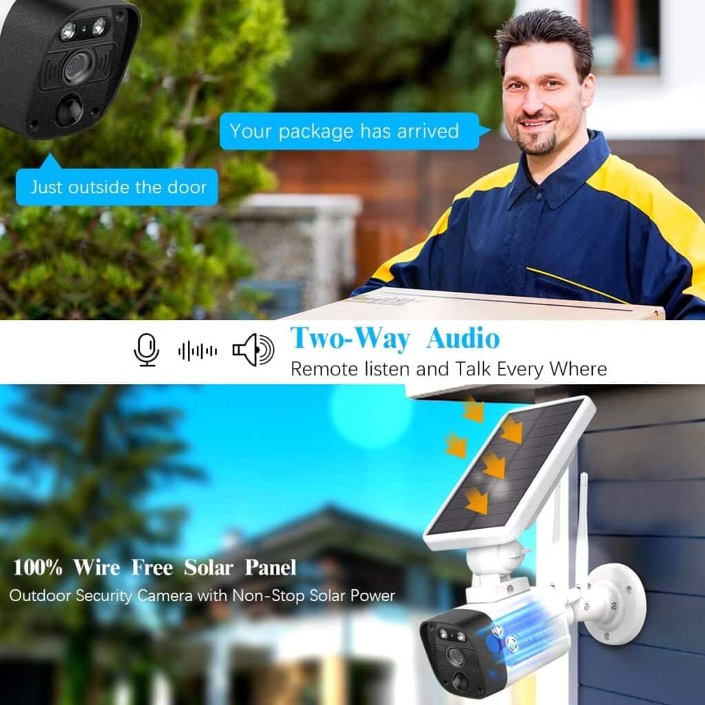 2-Way Audio, PIR Detection 2-Antennas Enhance Outdoor Wireless Surveillance Camera System 6 Packs 1536P WiFi Battery Surveillance Video 2TB 2-Way Audio, PIR Detection 2-Antennas Enhance Outdoor Wireless Surveillance Camera System 6 Packs 1536P WiFi Battery Surveillance Video 2TB