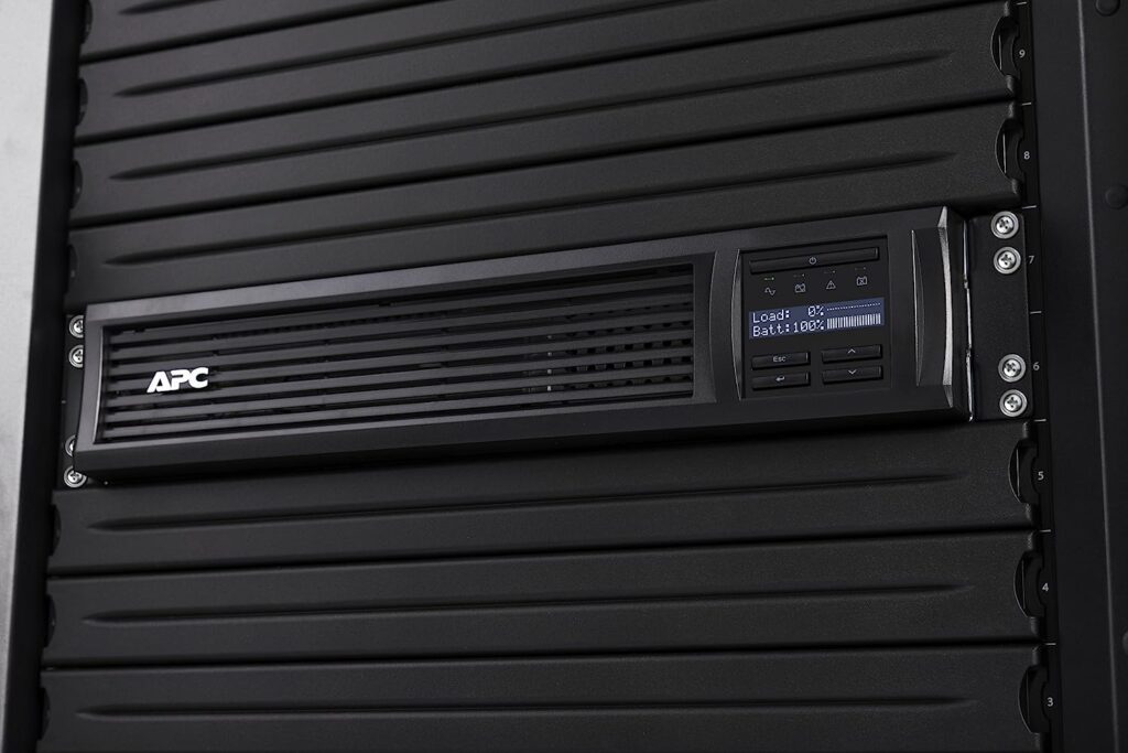 APC 3000VA Smart UPS with SmartConnect, SMT3000RM2UC Rack Mount UPS Battery Backup, Sinewave, AVR, 120V, Line Interactive Uninterruptible Power Supply