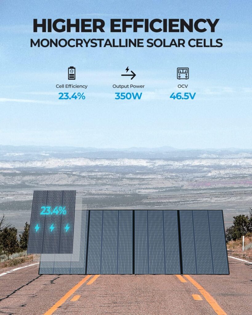 BLUETTI Solar Generator EP500Pro with 3 PV350 Solar Panels Included, 5100Wh LiFePO4 Battery Backup w/ 5 3000W AC Outlets, 2400W MPPT Solar, UPS Power Station for Home Use, Power Outage, Emergency