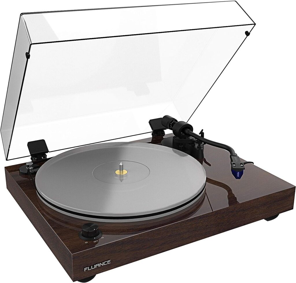 Fluance Reference RT85 High Fidelity Vinyl Turntable with PA10 Phono Preamp and Ai61 Powered 6.5 Bookshelf Speakers, Ortofon 2M Blue Cartridge, 120W Class D Amplifier, Bluetooth (Natural Walnut)