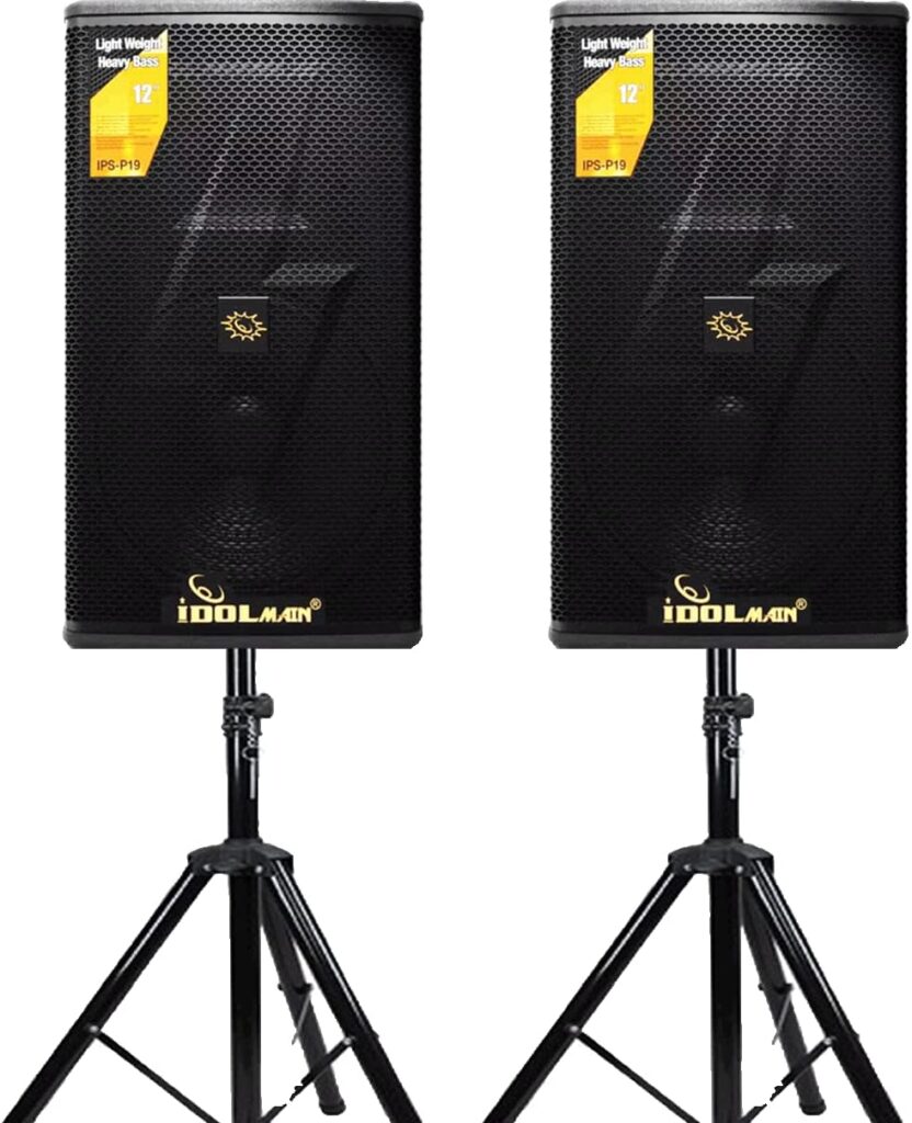IDOLmain IPS-P19 4000W 12 High Output Full Range Karaoke Loudspeaker With Stands IDOLmain IPS-P19 4000W 12 High Output Full Range Karaoke Loudspeaker With Stands