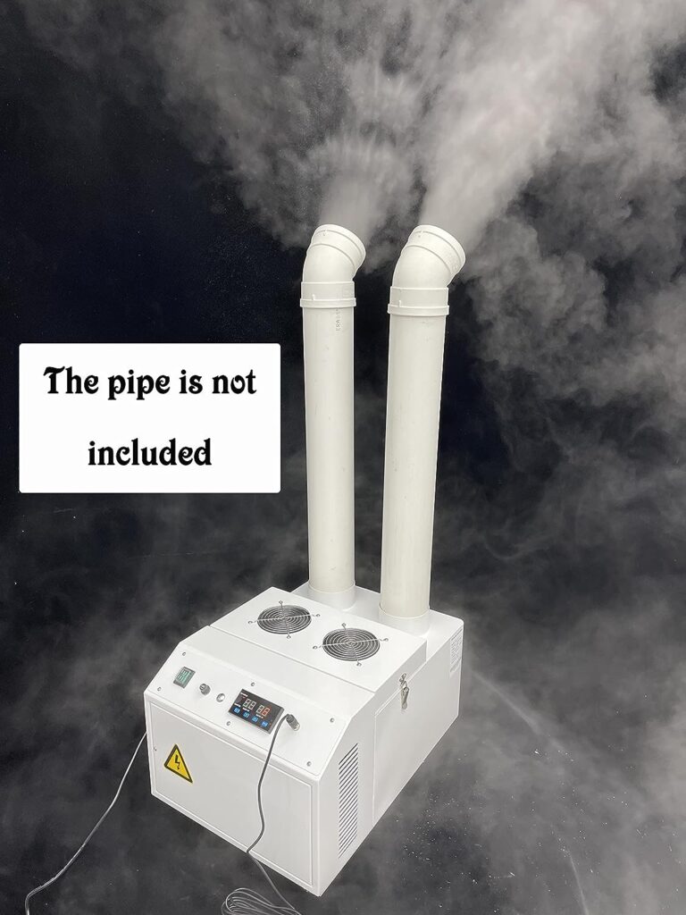 INTBUYING Ultrasonic Humidifier 9KG/h Portable Commercial Industrial Continuous Cool Mist Maker Humidifier for Greenhouse Facility Warehouse Large Room Up to 800-1600 Square Feet