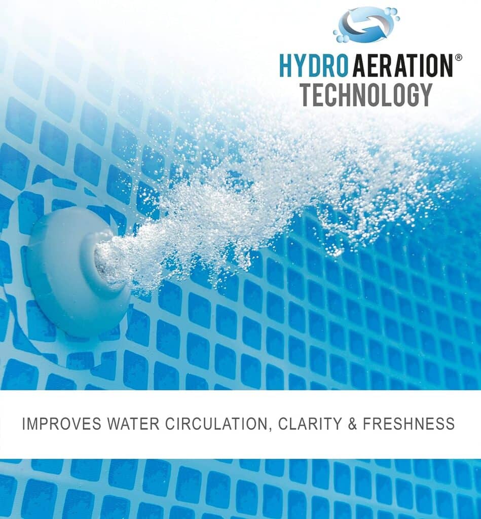 INTEX 26377EH Ultra XTR Deluxe Rectangular Above Ground Swimming Pool Set: 32ft x 16ft x 52in – Includes 2650 GPH Sand Filter Pump – Saltwater System – SuperTough Puncture Resistant – Rust Resistant