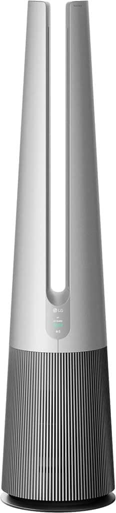 LG AeroTower Air Purifying Fan [AAFA Certified] True HEPA Air Purifiers + Tower Fan for Baby  Pets UVnano LED Air Purifier for Home  Large Rooms Up To 818 sq ft Smart Remote ThinQ App, Silver U9CV2B : Home  Kitchen