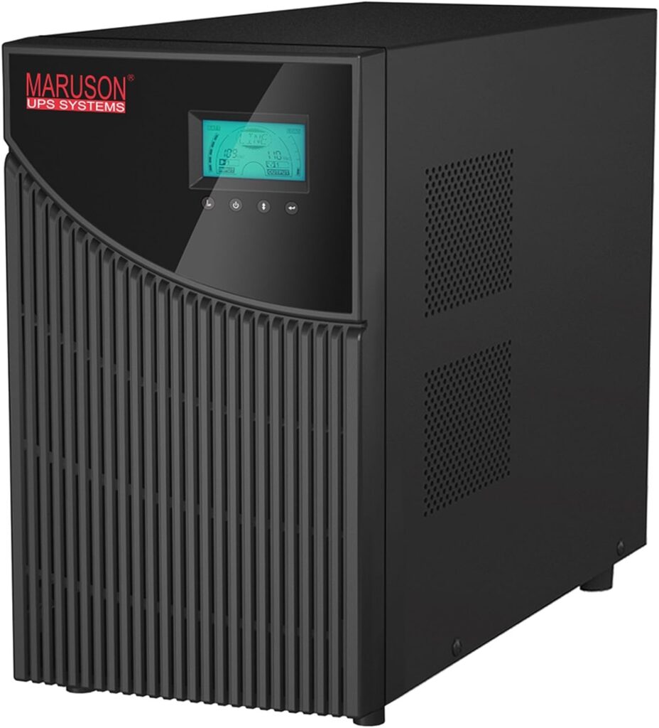 Maruson 3000VA Online Double-Conversion UPS Battery Backup System Surge Protector, True Sine Wave, Tower, Single Phase Uninterruptible Power Supply, TUV Certified, TAC-LV3K 3000VA / 2700W Maruson 3000VA Online Double-Conversion UPS Battery Backup System Surge Protector, True Sine Wave, Tower, Single Phase Uninterruptible Power Supply, TUV Certified, TAC-LV3K 3000VA / 2700W