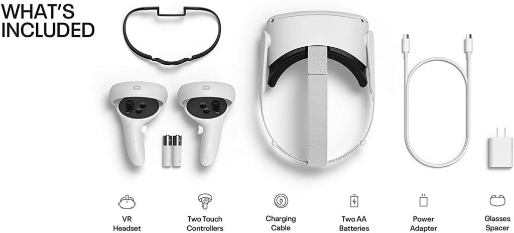 Oculus Newest Quest 2 VR Headset 256GB Set, White - Advanced All-in-One Virtual Reality Headset Cover Set Oculus Newest Quest 2 VR Headset 256GB Set, White - Advanced All-in-One Virtual Reality Headset Cover Set