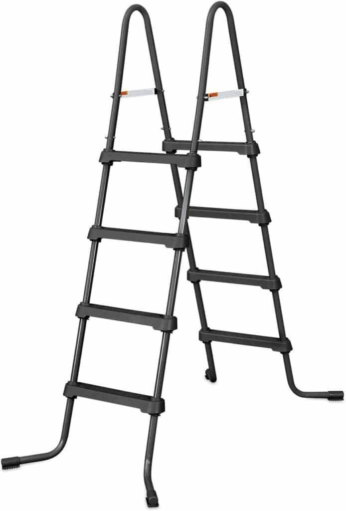 Summer Waves 13 Foot x 7 Foot x 39.5-Inch Above Ground Herringbone Outdoor Rectangle Swimming Pool Set with Filter Pump, Ladder, and Filter Cartridge