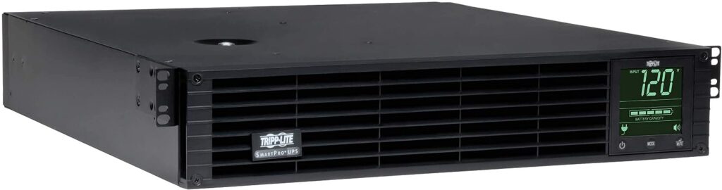 Tripp Lite 2200VA Smart UPS Battery Backup w AVR, 1920W Line-Interactive Pure Sine Wave 120V UPS, 8 Outlets, 2U Rackmount, Network Management, 2  3 Year Warranty $250,000 Insurance (SM2200RMXL2UPN)