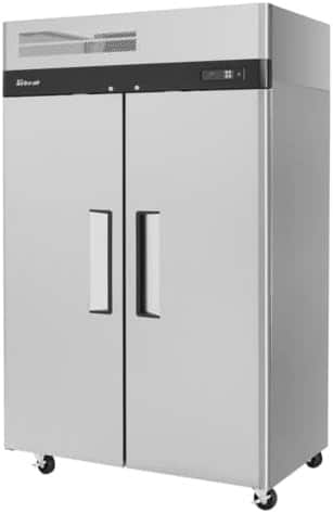 Turbo Air M3F47-2-N commercial kitchen upright freezer, self cleaning, LED lighting, self-diagnostic system, smart defrost (2) Door (42.1 Cu. Ft)