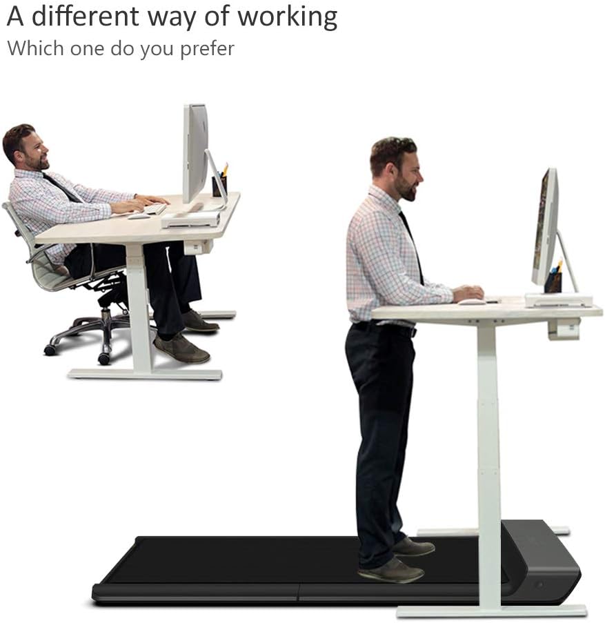 WALKINGPAD A1 Pro Walking Pad Folding Treadmill Smart Walk Slim Foldable Exercise Fitness Equipment Under Desk Running Indoor Outdoor Gym Maximum Load: 300 Lbs Black