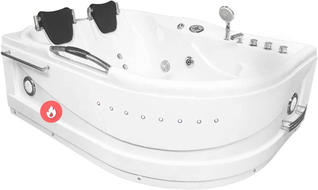 Whirlpool massage hydrotherapy bathtub hot tub 2 person CAYMAN with Heater