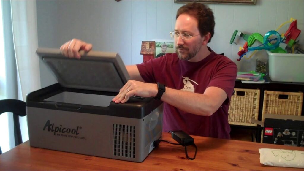 Alpicool C15 Portable Freezer,12 Volt Car Refrigerator, 16 Quart (15 Liter) Fast Cooling 12V Car Fridge -4℉~68℉, Car Cooler, 12/24V DC and 100-240V AC for Outdoor, Camping, RV, Truck, Boat