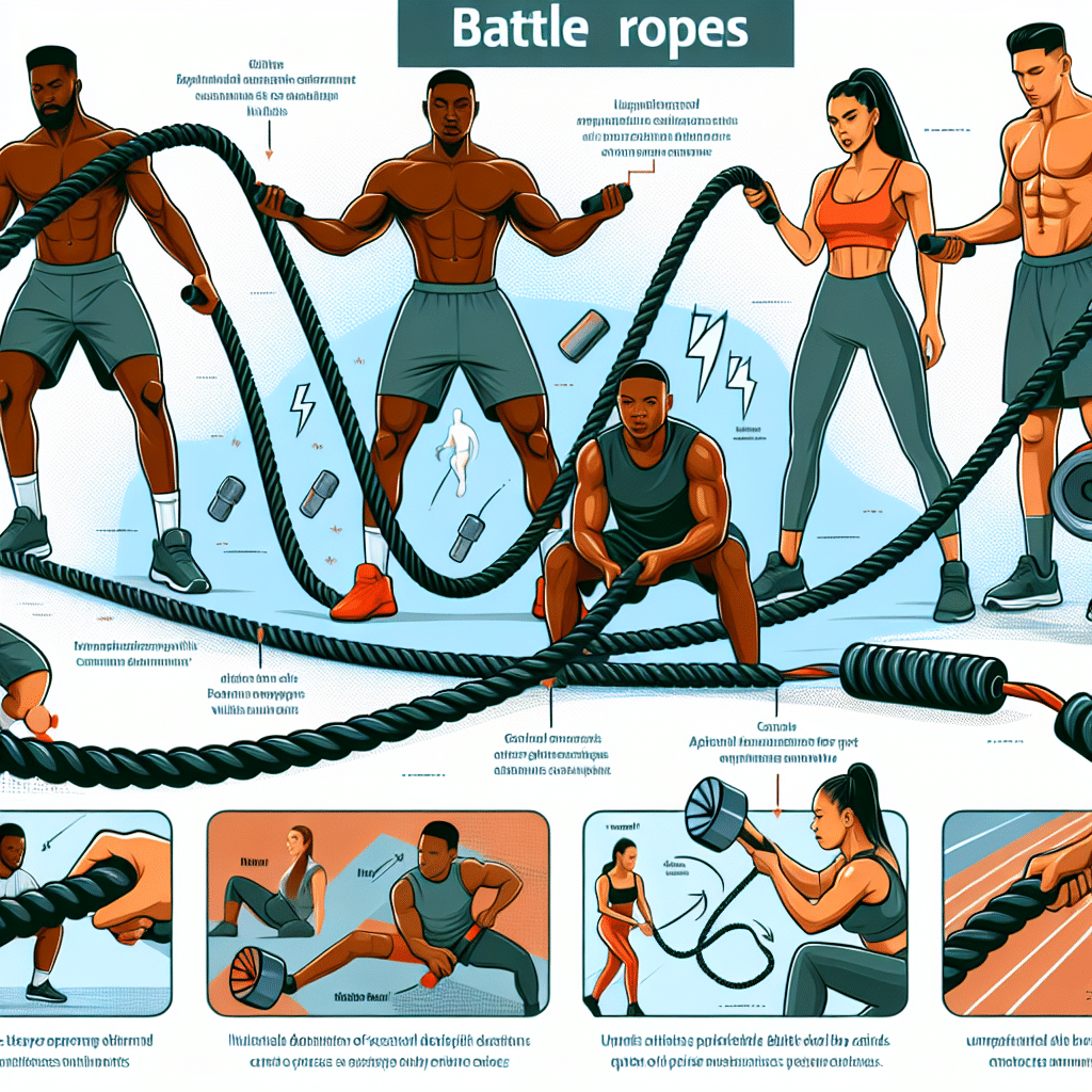 Battle Rope Battle Ropes for Exercise Workout Rope Exercise Rope Battle Ropes for Home Gym Heavy Ropes for Exercise Training Ropes for Working Out Weighted Workout Rope Exercise Workout Equipment