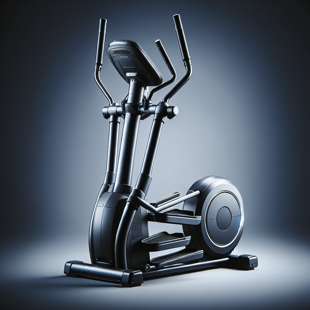 [BODY POWER] - Patented 2 in 1 Elliptical Machine  Stair Stepper Trainer with Curve-Crank Technology, Exercise Equipment for Home Gym, HIIT Training Compatible Machine, 1 Year Warranty BST800,Gray