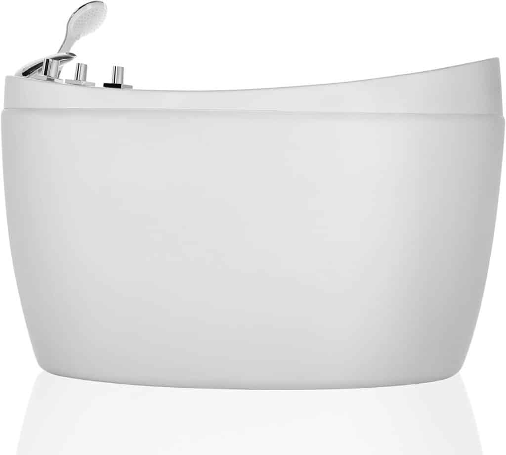 Empava Acrylic Whirlpool Bathtub Hydro-massage Soaking SPA Chromatherapy Jets Tub 59JT011