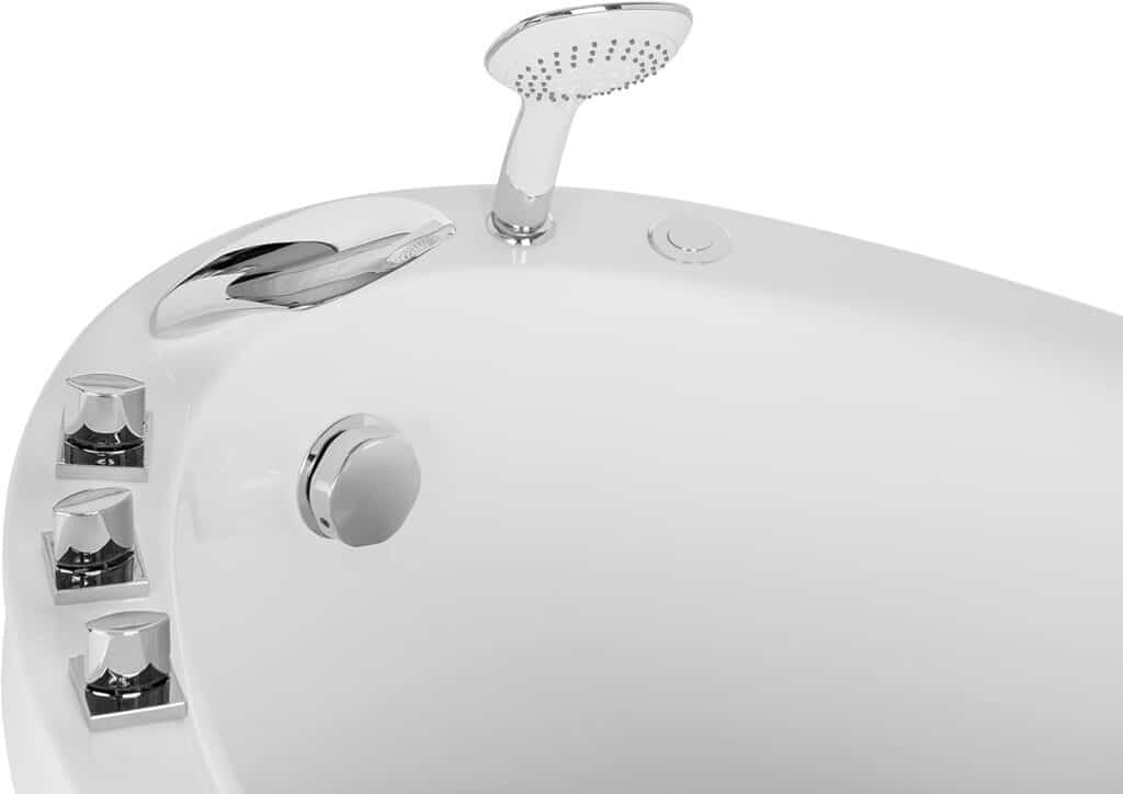 Empava Acrylic Whirlpool Bathtub Hydro-massage Soaking SPA Chromatherapy Jets Tub 59JT011