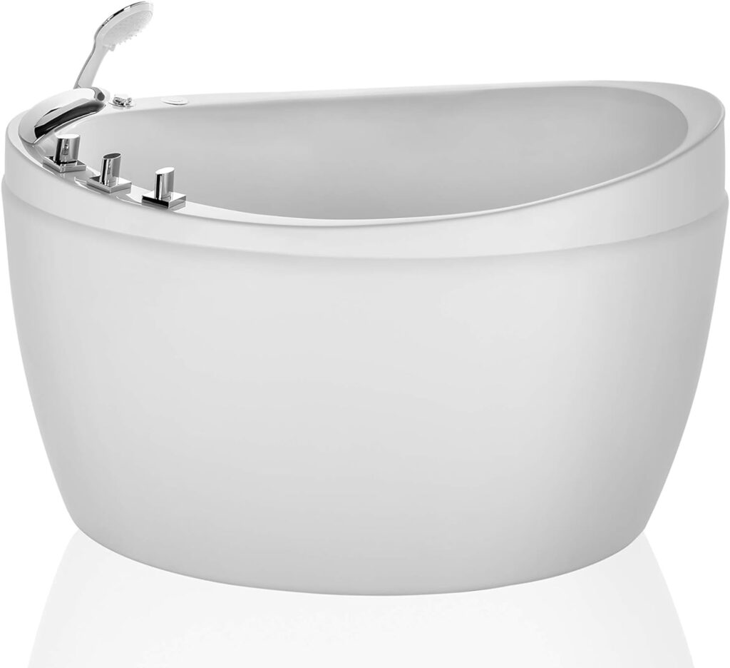 Empava Acrylic Whirlpool Bathtub Hydro-massage Soaking SPA Chromatherapy Jets Tub 59JT011