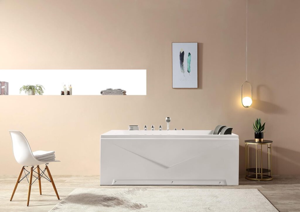 Empava Whirlpool Bathtub 71 Inch,2 Person Whirlpool Tubs With 16 Jets,Jetted Bathtub,Acrylic SPA Bath Tub,Hydro Massage Bathtub With Right Drain,3-Side Apron,White Empava Whirlpool Bathtub 71 Inch,2 Person Whirlpool Tubs With 16 Jets,Jetted Bathtub,Acrylic SPA Bath Tub,Hydro Massage Bathtub With Right Drain,3-Side Apron,White