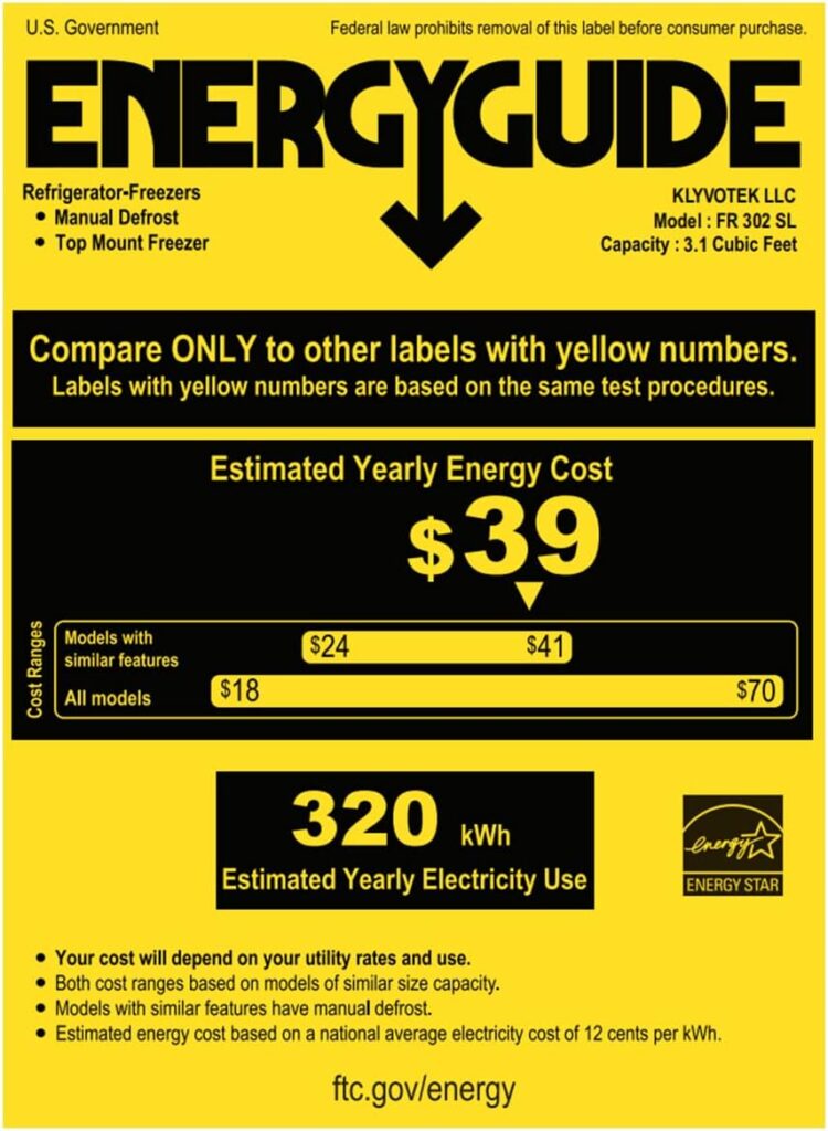 Frestec 3.1 CU Mini Fridge with Freezer,2-Door Compact Refrigerator,Small Refrigerator for Bedroom Dorm Office Apartment, Silver (FR 302 SL)