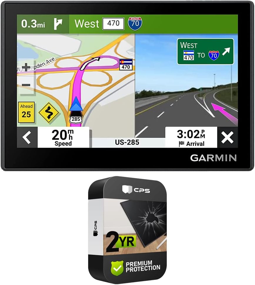 Garmin 010-02858-00 Drive 53 GPS Navigator with Touchscreen Bundle with 2 Year CPS Enhanced Protection Plan