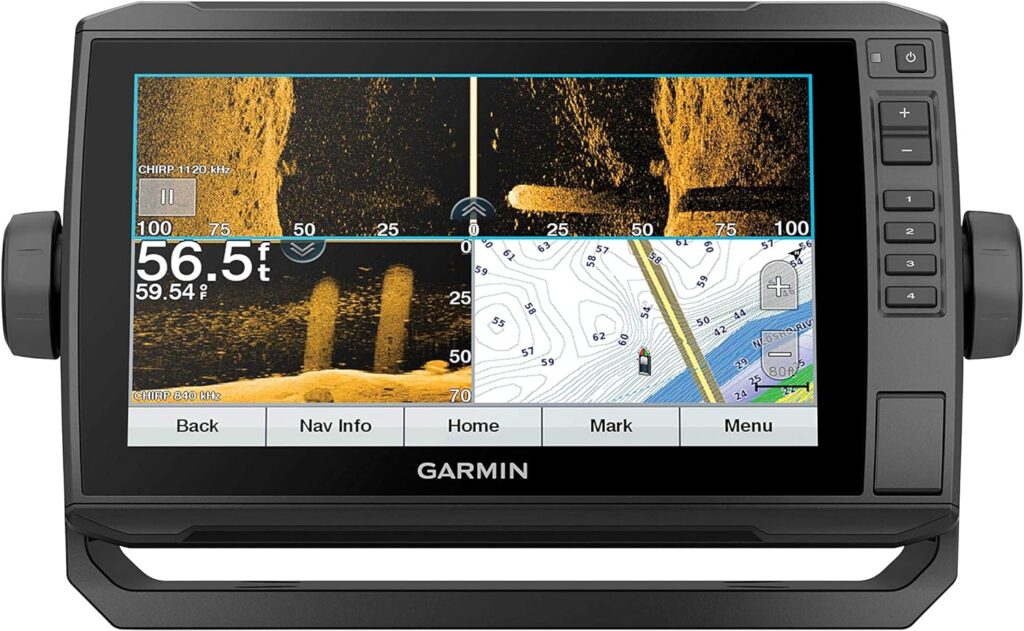 Garmin ECHOMAP UHD 93sv: 9 Keyed-Assist Touchscreen Chartplotter with U.S. LakeVü g3 and GT54UHD-TM Ultra High-Definition Scanning Sonar (Renewed)