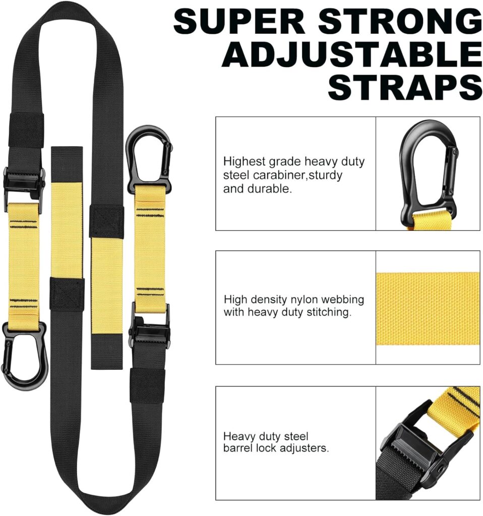 Home Resistance Training Kit, Resistance Trainer Exercise Straps with Handles, Door Anchor and All-in-ONE Home Gym Equipment