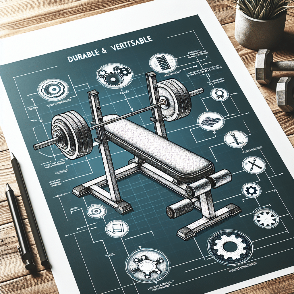 LINODI Weight Bench, Adjustable Strength Training Benches for Full Body Workout, Multi-Purpose Foldable Incline Decline Home Gym Bench