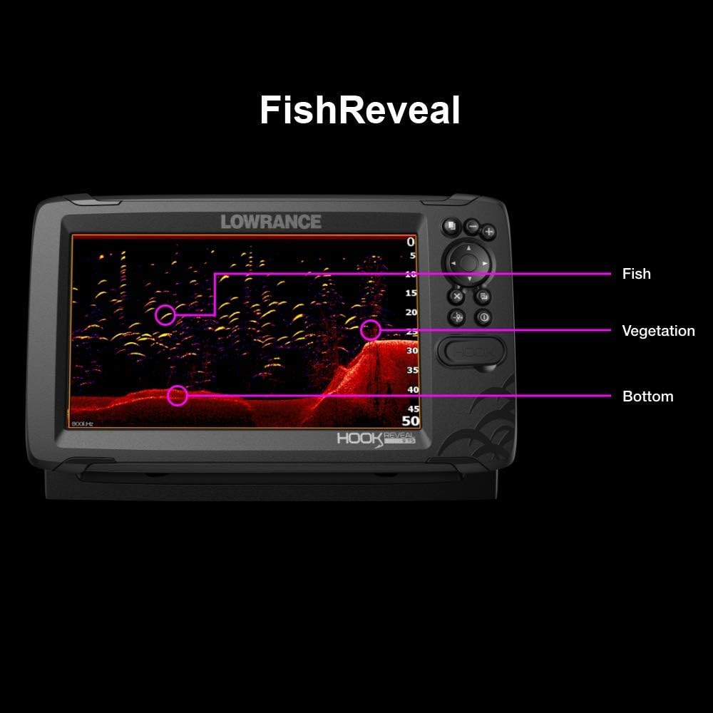 Lowrance HOOK Reveal 5 Inch Fish Finders with Transducer