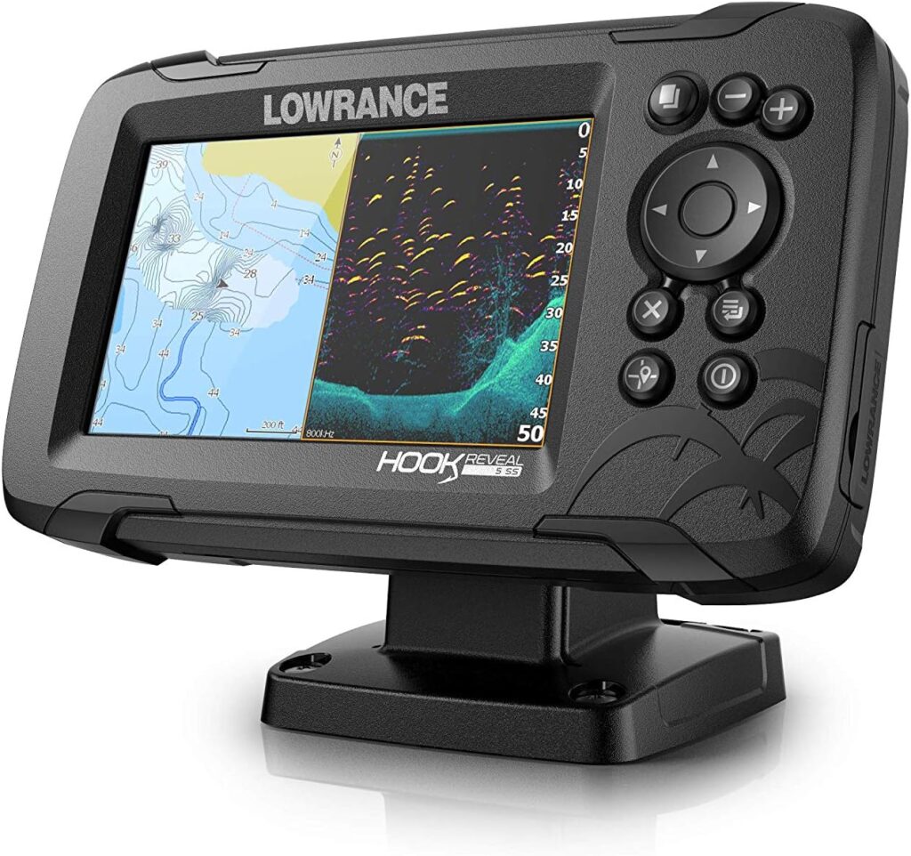 Lowrance HOOK Reveal 5 Inch Fish Finders with Transducer