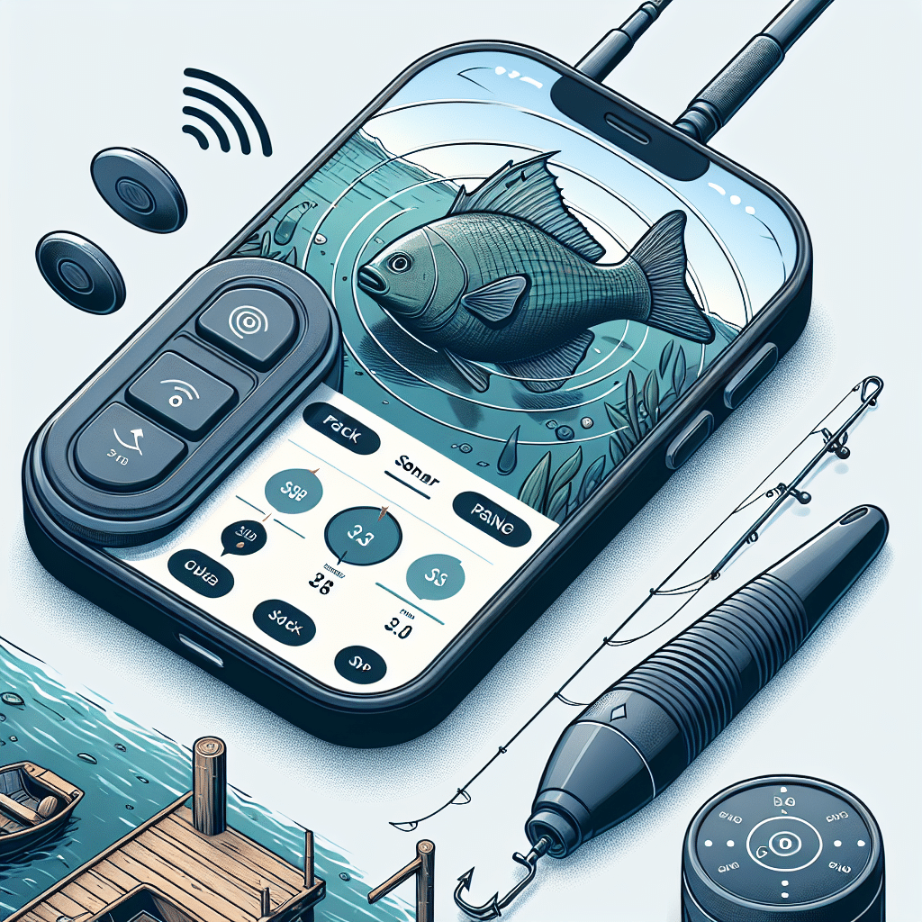 Reelsonar iBobber Portable Wireless Bluetooth Fish Finder Depth Finder with Depth Range of 135 feet 10+ hrs Battery Life with iOS  Android App Wireless and Watch App