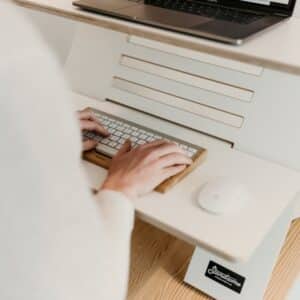 Photo Ergonomic workspace