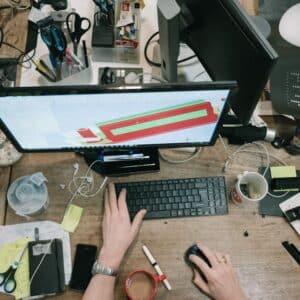 Photo Ergonomic workstation