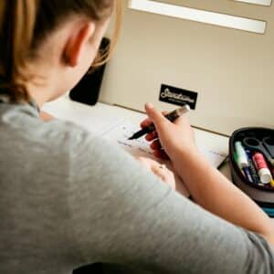 Photo Ergonomic workspace